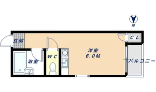 ボーリバージュ【201号室】の間取り
