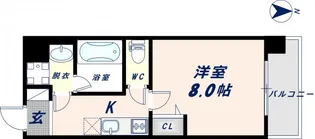 1Kの間取り画像