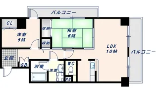 サン・コーポラス小阪【506号室】の間取り