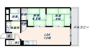 高井田ランプハウス【4階】の間取り