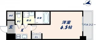 グランエクラ田島【7階】の間取り