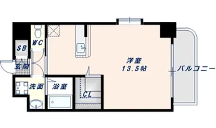 ロータリーマンション長田東【601号室】の間取り