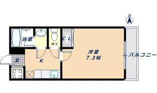 フジパレス深江【2階】の間取り