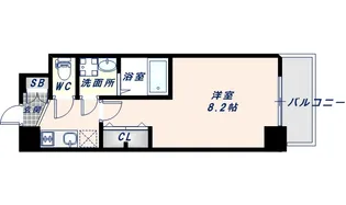 アドバンス大阪フェリシア【10階】の間取り