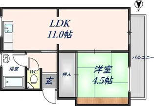 Serie東大阪【305号室】の間取り