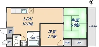 トリイプラザマンションⅠ【202号室】の間取り