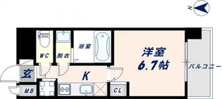 La Douceur北巽【1006号室】の間取り