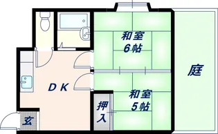 ピースハイツ長堂A棟【205号室】の間取り