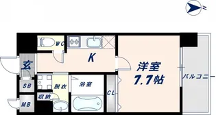 パラゴン布施駅前【304号室】の間取り