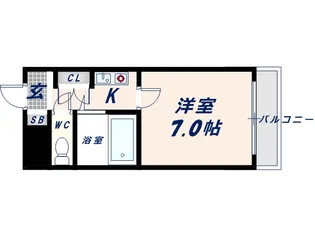 シャイン菱屋西【302号室】の間取り