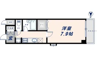 ステュディオ【9階】の間取り