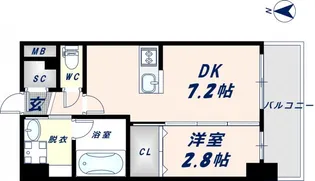 リアライズ小路【603号室】の間取り