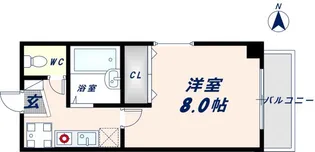 スリーゼ菱屋西【303号室】の間取り