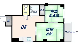 アインス今里【5階】の間取り