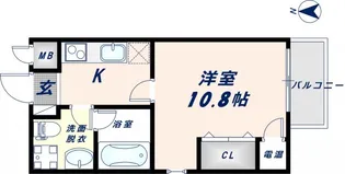 アクロス今里アパートメント【3階】の間取り