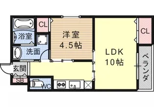 ダイヤモンドヴィラ【101号室】の間取り