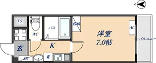 ラディアンス・アン【303号室】の間取り