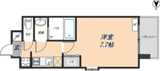 LaDouceur荒本【1105号室】の間取り