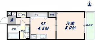 リバーサイド・ルーチェ A【1階】の間取り