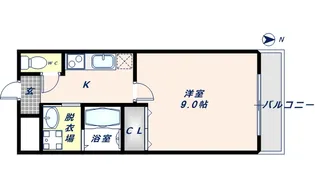 フジパレス新深江Ⅲ番館【1階】の間取り