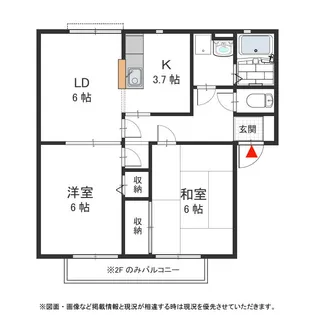 ヴァロンドール角田 C【101号室】の間取り