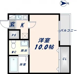 アドバンス俊徳【1階】の間取り