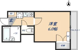 ブランドールKS【4階】の間取り