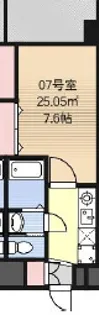 Luxe玉造Ⅰ【6階】の間取り