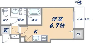 ALEGLIA河内小阪【3階】の間取り