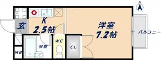 ビオス中小阪 A棟【1階】の間取り