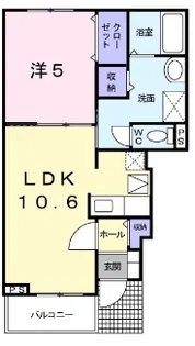 シャルムさくらIII【1階】の間取り