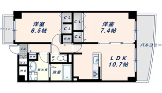 エスポワール今里【3階】の間取り