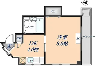 コーポS.A【301号室】の間取り