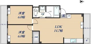 Comfy鴻池新田駅前【C01号室】の間取り