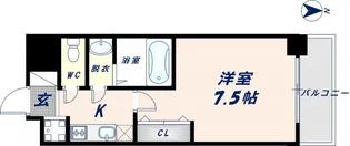Luxe今里Ⅱ【4階】の間取り