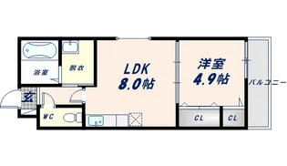 フジパレス城東永田Ⅱ番館【201号室】の間取り