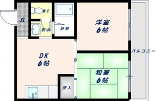 コーポカロッサ【4階】の間取り