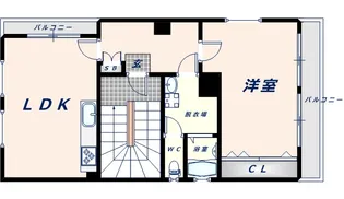 モアビル【401号室】の間取り