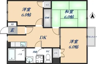 メゾンドみゆき【103号室】の間取り