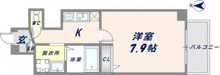 アンビション【807号室】の間取り