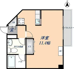アルテハイム東大阪【1204号室】の間取り