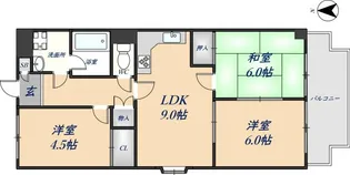 ドムール芝高【301号室】の間取り