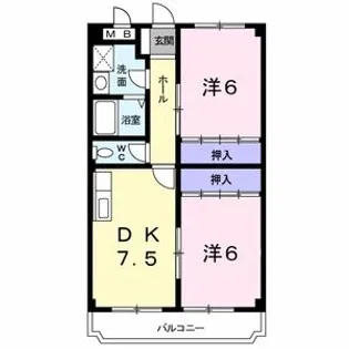 リッチモンド【3階】の間取り