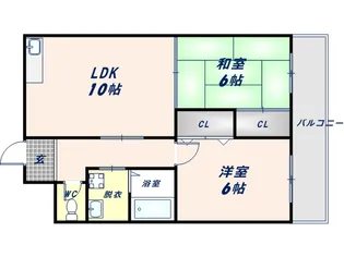 エムグランツ光陽【303号室】の間取り