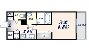 グランパシフィック小路【104号室】の間取り