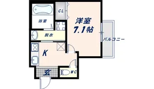 フジパレス諏訪Ⅱ番館【1階】の間取り