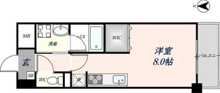 ミカド21鴻池【4階】の間取り