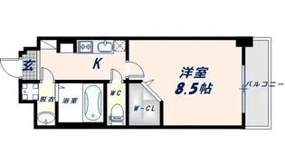 JPレジデンス大阪城東4【8階】の間取り