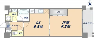 布施ハイライン【8階】の間取り