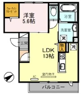 カーサ リバティバランス セカンド【2階】の間取り